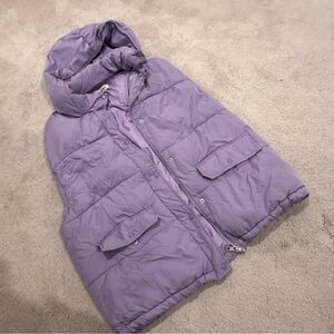 Free People Purple Hooded Vest